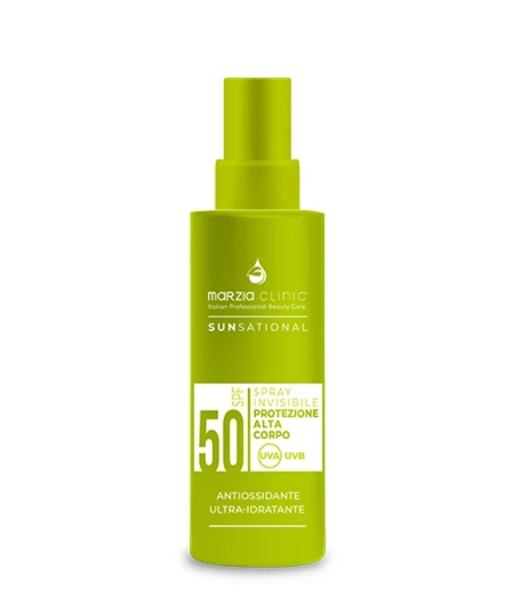 SPF 50 hydratační tělový sprej na opalování